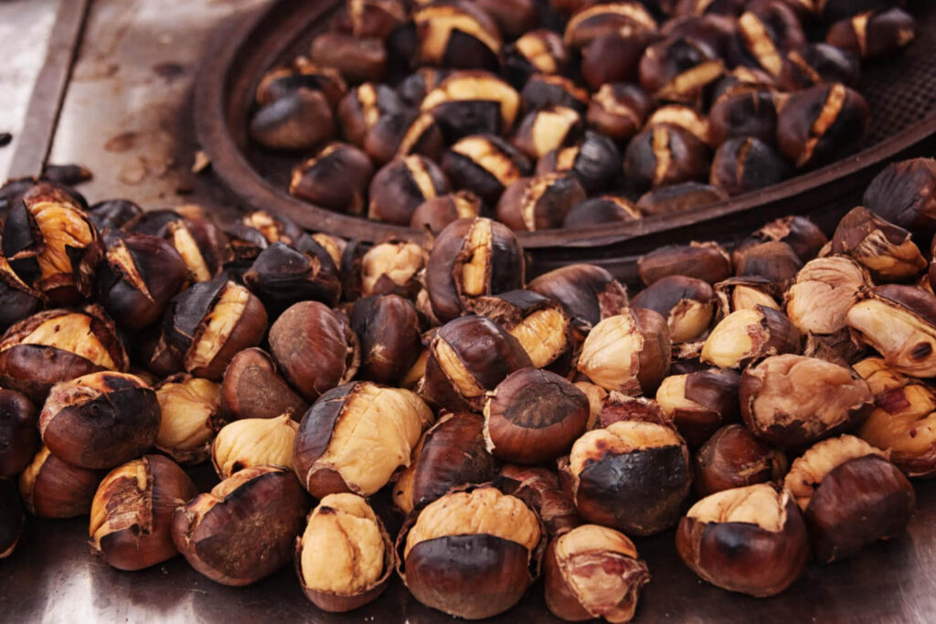 Castanhas assadas
